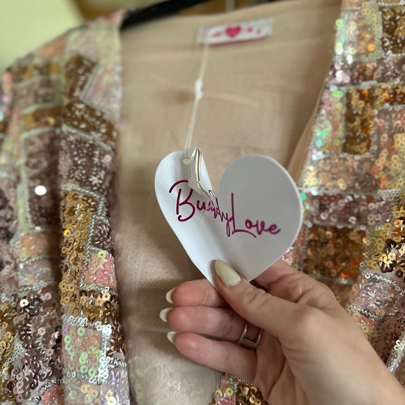 COPY - NWT Buddy Love Adeline Sequin Wrap Dress - Picture 5 of 6